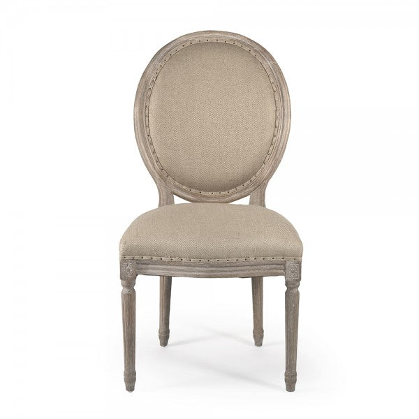 Medallion Side Chair, Limed Oak