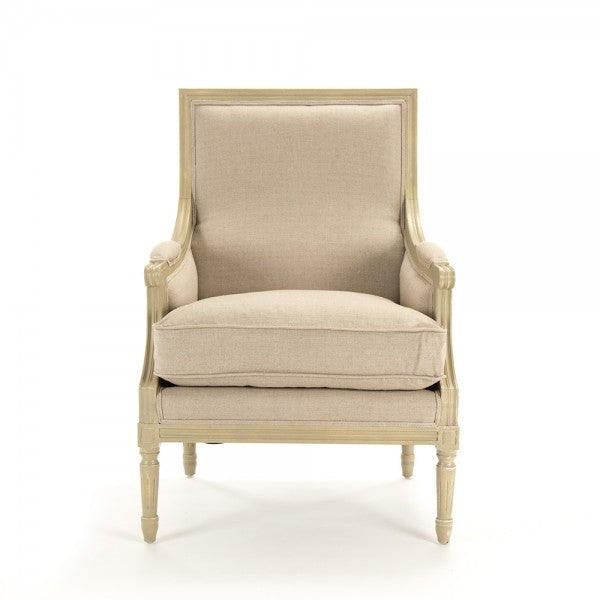 Louis Club Chair, Grey Oak