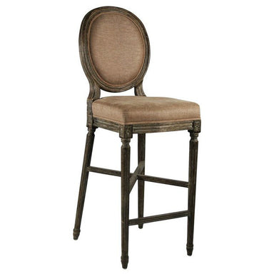 Bar Stool - Medallion Bar Stool, Limed Charcoal Oak