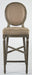 Bar Stool - Medallion Bar Stool, Limed Charcoal Oak