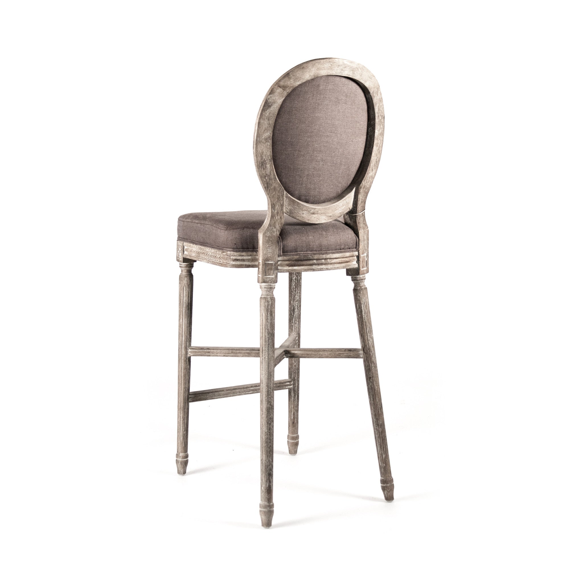 Bar Stool - Medallion Bar Stool, Limed Grey Oak