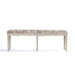 Bench - Louie Tufted Bench, Oak & Antique Rose