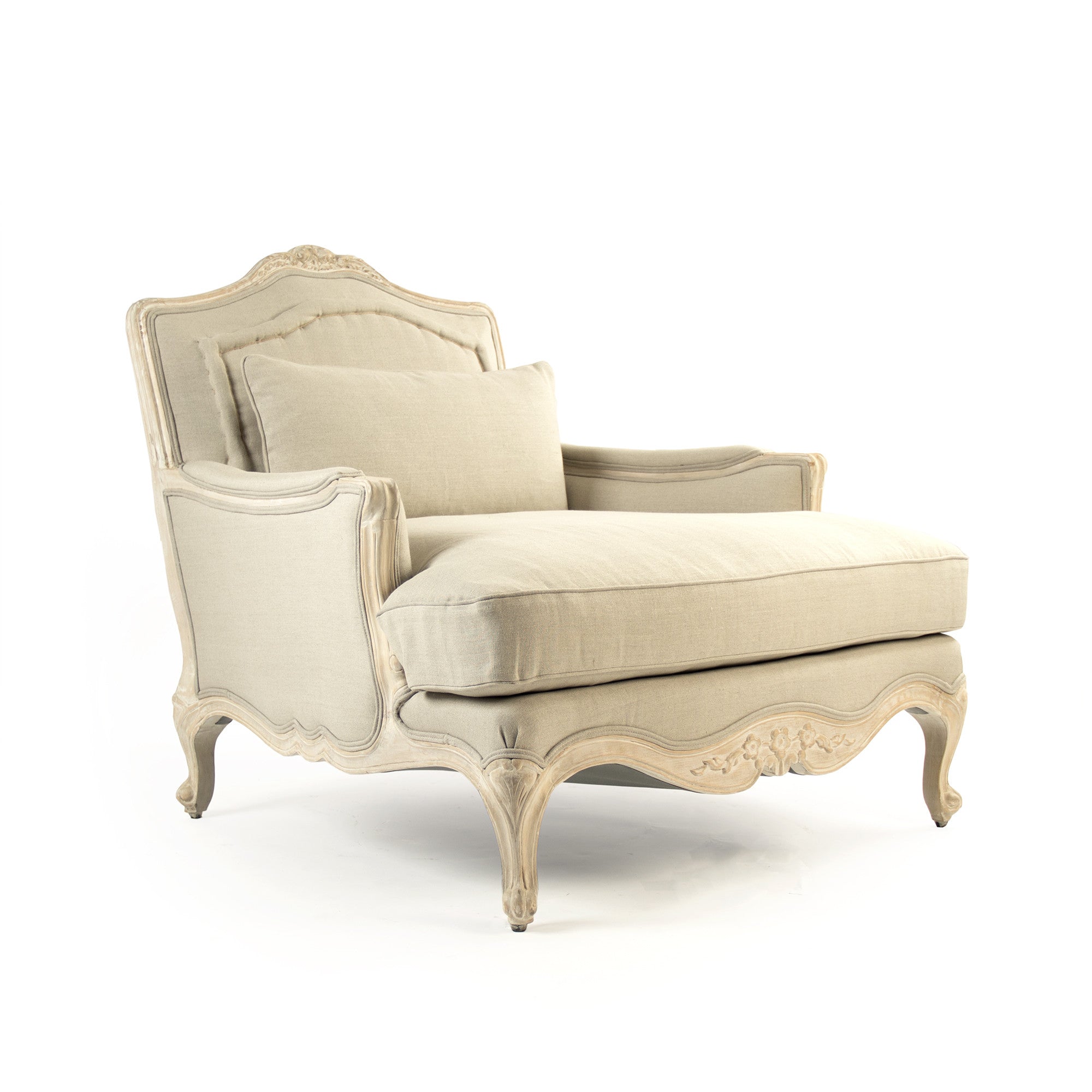 Colbey Chair showcasing its deep, luxurious seat and refined curved silhouette