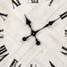 Corbett wall clock – tray-shaped vintage wall clock with black accents and Roman numerals