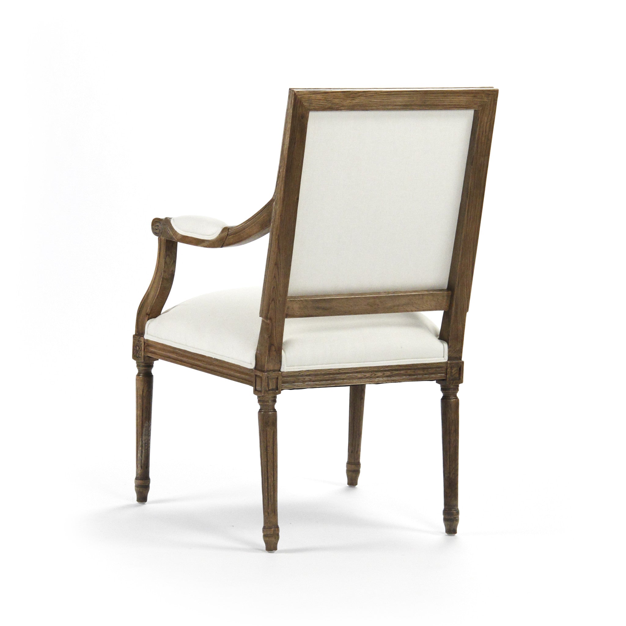Dining Chair - Louis Arm Chair, Traditional Oak