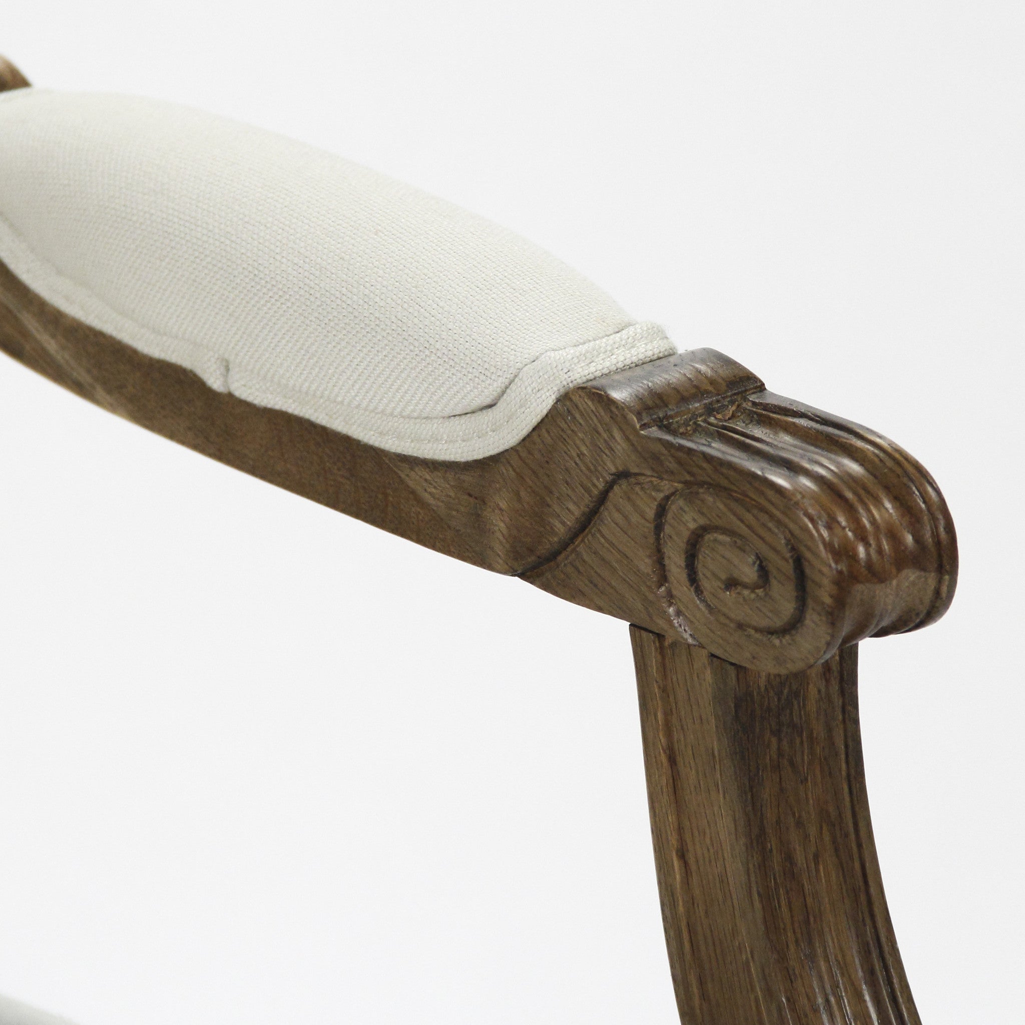 Dining Chair - Louis Arm Chair, Traditional Oak