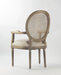Dining Chair - Medallion Arm Chair, Caned Back