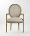 Dining Chair - Medallion Arm Chair, Caned Back