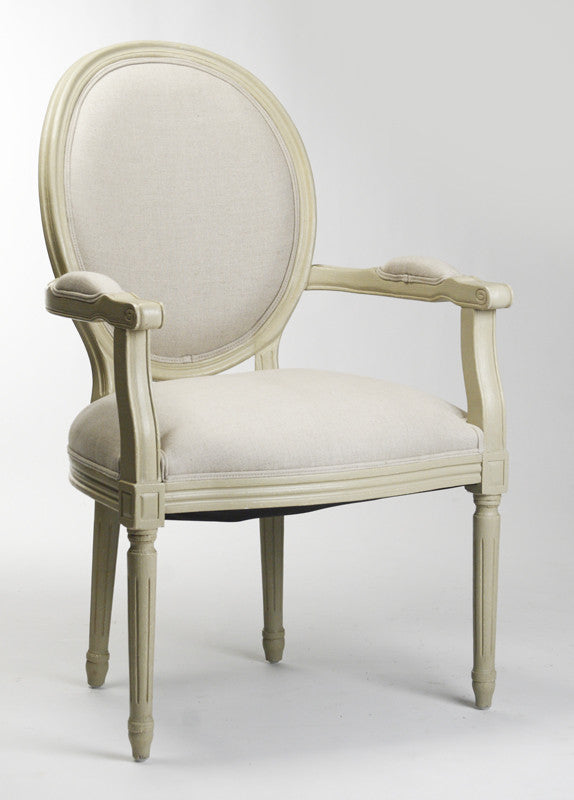 Dining Chair - Medallion Arm Chair, Grey Oak