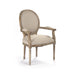 Dining Chair - Medallion Arm Chair, Limed Grey Oak