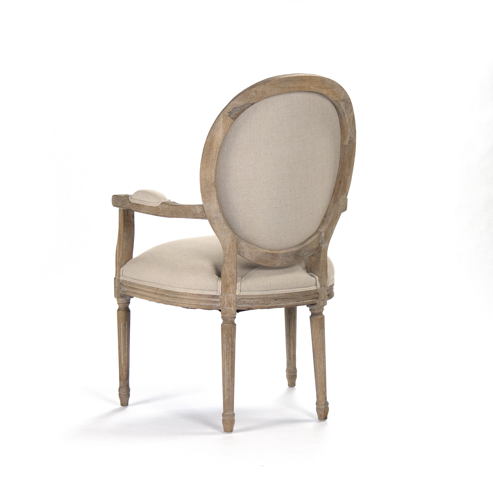 Dining Chair - Medallion Arm Chair, Limed Grey Oak