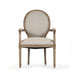 Dining Chair - Medallion Arm Chair, Natural Oak