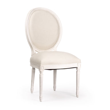 Dining Chair - Medallion Side Chair, Antique White