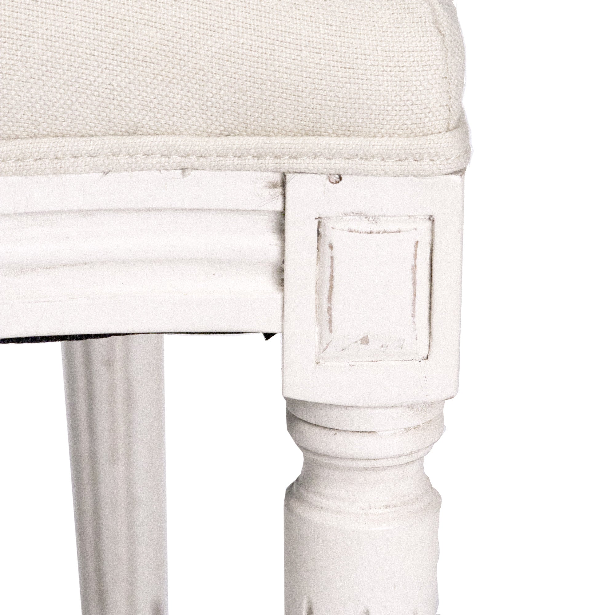 Dining Chair - Medallion Side Chair, Antique White