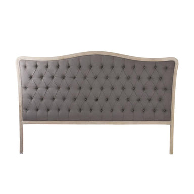 Headboard - Maison Tufted Headboard, Aubergine Linen