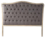 Headboard - Maison Tufted Headboard, Aubergine Linen