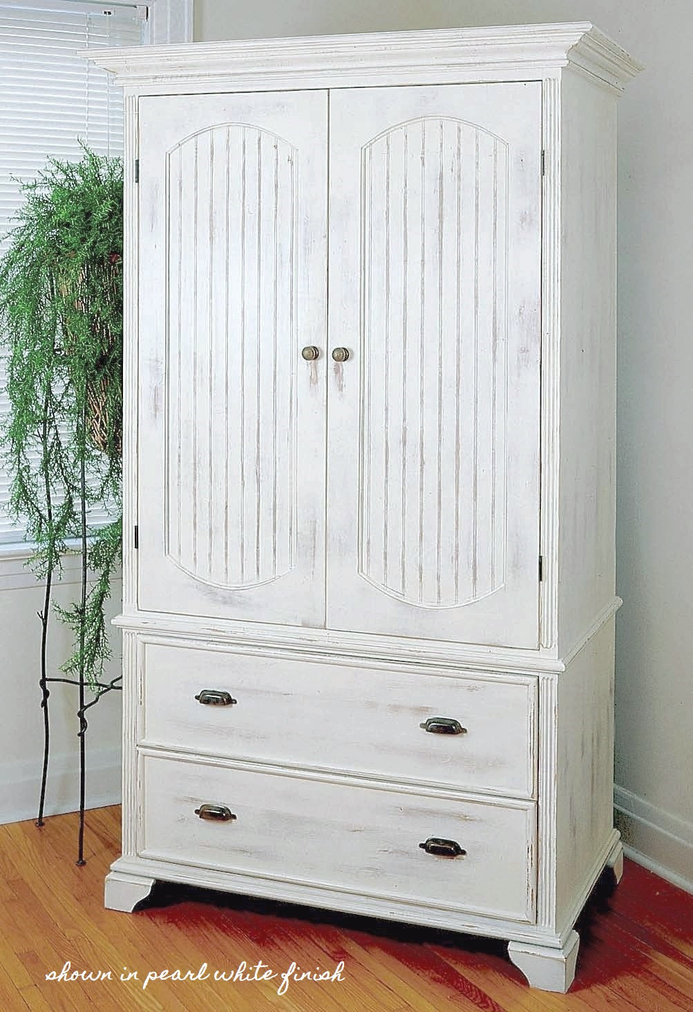 vintage armoire dresser Wardrobe or Armoire: Distinctions in Antique Storage distressed finish Heritage Armoire Antique White