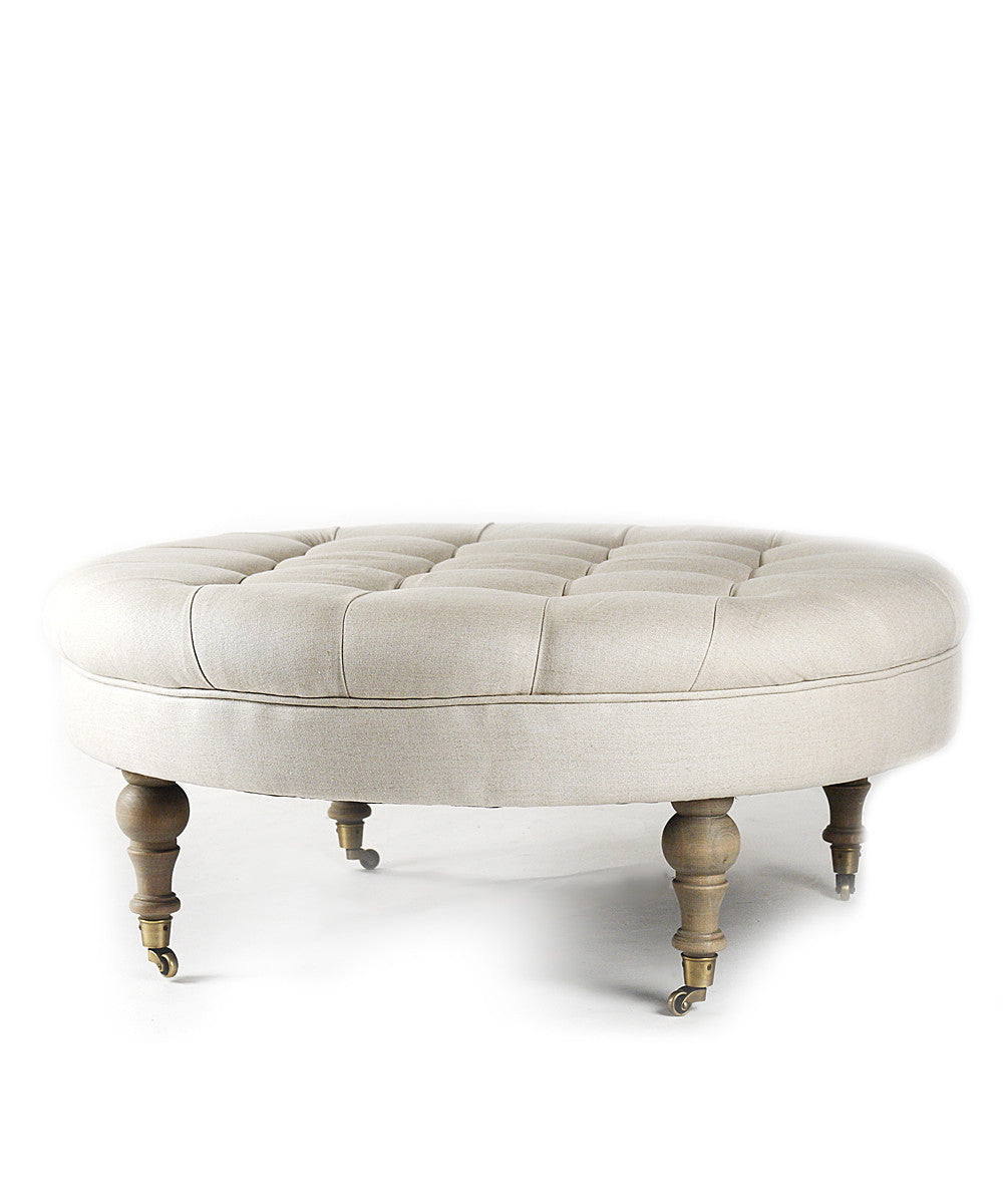 Ottoman - Maison Tufted Round Ottoman