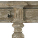 Rockford Long Console Table with Storage Drawers and Taupe Finish