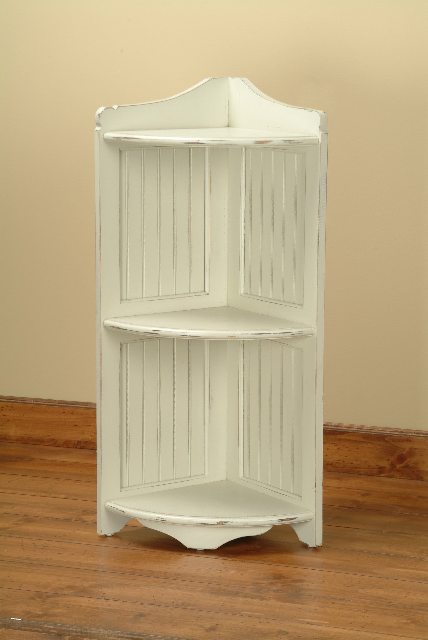 Heritage Corner Floor Shelf - Compact 3-Foot Design