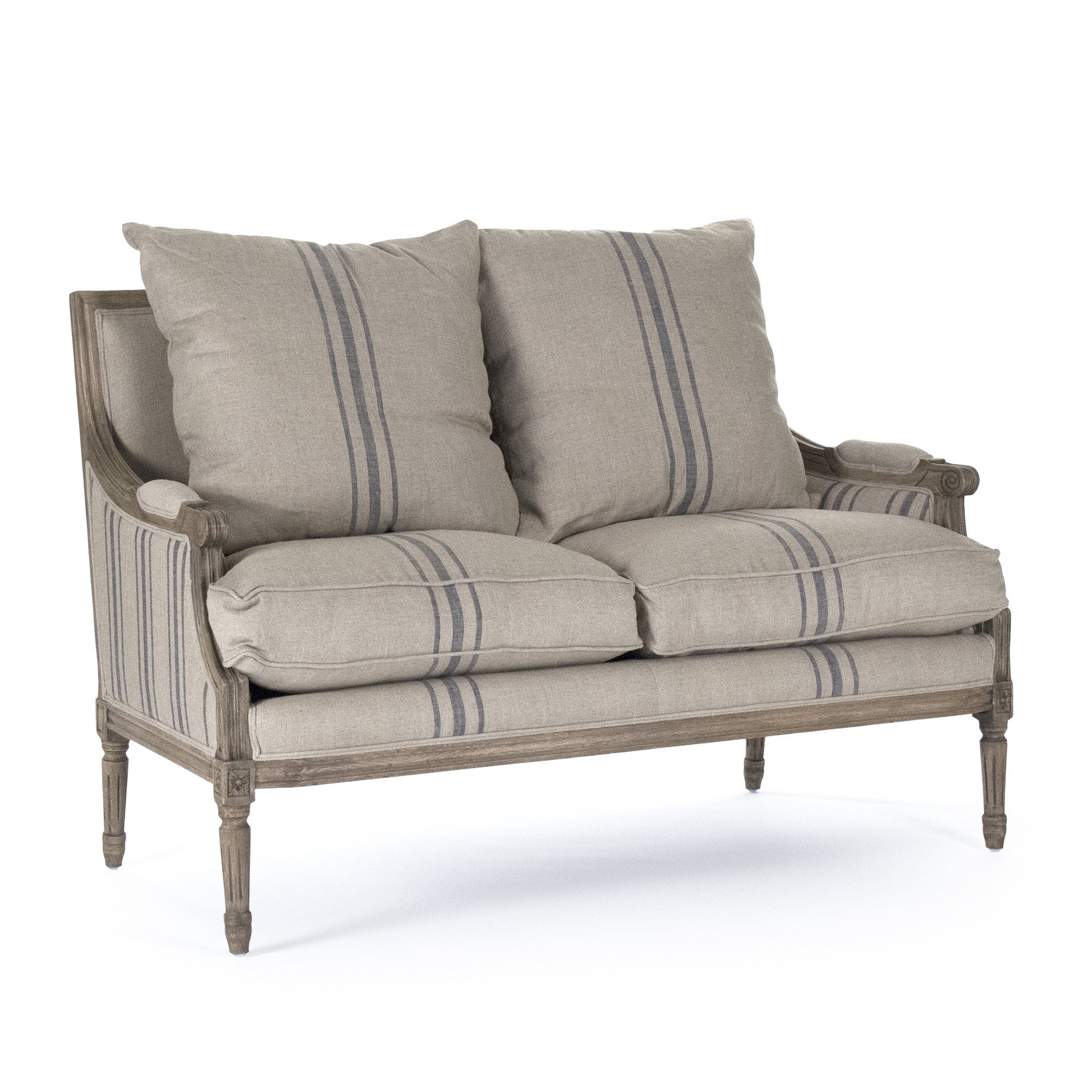 Sofa - Louis Settee, English Linen
